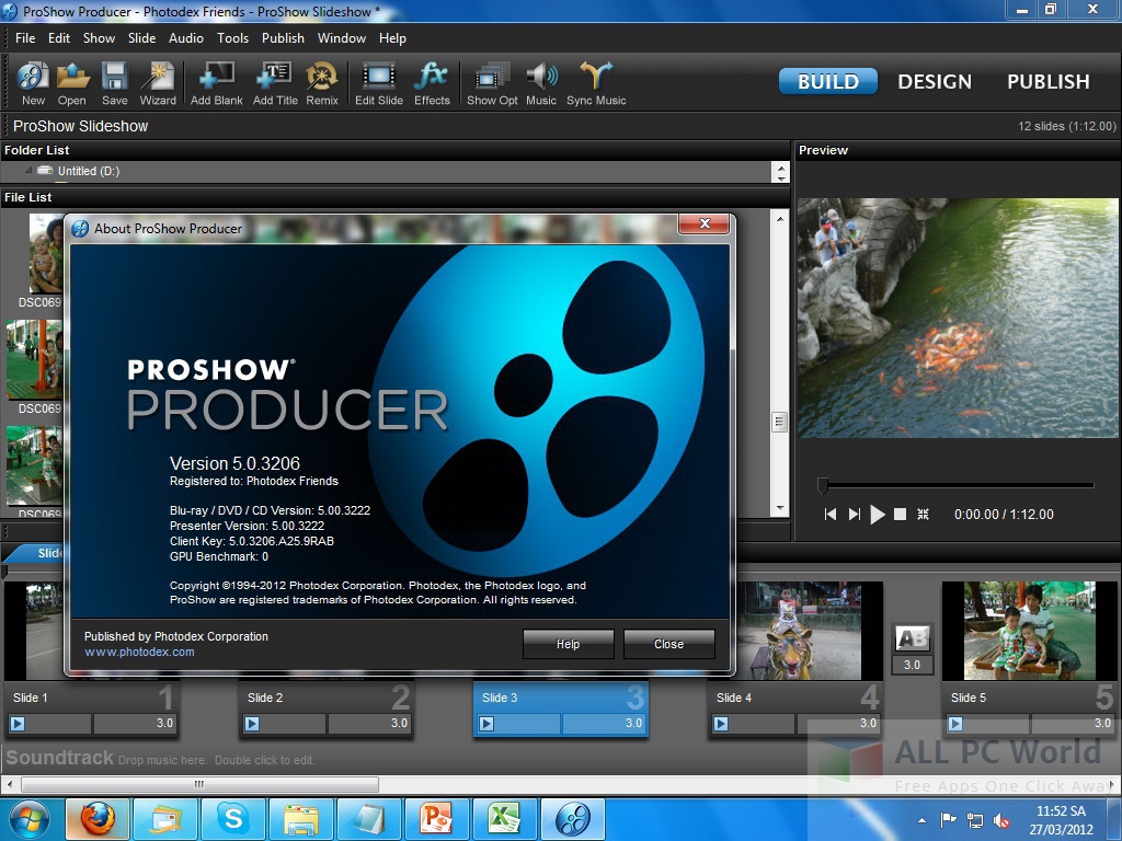 User adding motion effects in ProShow Producer for a dynamic slideshow